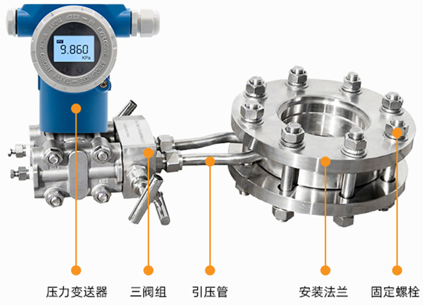 dn300一体化孔板流量计结构图